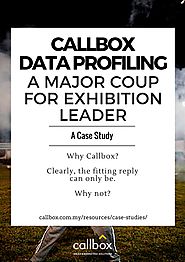 Callbox Data Profiling A Major Coup for Exhibition Leader