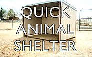 How to build a quick animal shelter