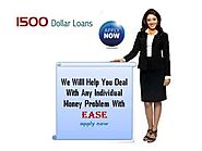 1500 dollar Loans- Best Option Available For Borrowing Cash