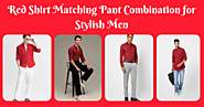 Red Shirt Matching Pant Combination