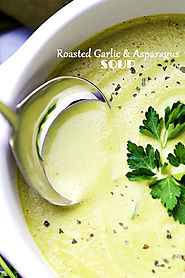 Roasted Garlic and Asparagus Soup Recipe