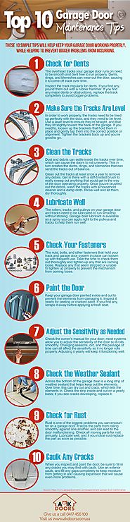 Top 10 Garage Door Maintenance Tips