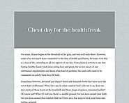 Cheat day for the health freak - Tackk