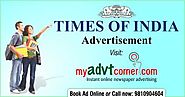 Ads Book In Times OF India