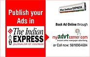 Book Newspaper ads in Th Indian Express