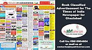 Times of India Ad Booking for Ghaziabad can now be done online | Myadvtcorner