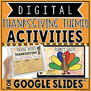 DIGITAL THANKSGIVING THEMED ACTIVITIES IN GOOGLE SLIDES™ by The Techie Teacher
