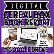 DIGITAL CEREAL BOX BOOK REPORT PROJECT FOR GOOGLE DRIVE™ by The Techie Teacher