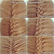 Different types of mermaid braids