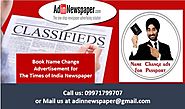 Website at https://www.adinnewspaper.com/blog/easily-book-times-india-name-change-advertisement-via-online-mode/