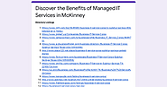 Discover the Benefits of Managed IT Services in McKinney