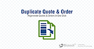 Dynamics CRM Duplicate Quotes & Order Plugin Creates Replica In a Click
