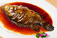 Chinese fish with pepper sauce