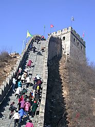 THE GREAT WALL WALL OF CHINA BECAME A UNESCO SITE AND MANY PEOPLE VISIT AND CLIMB IT EACH YEAR