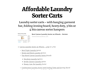 Affordable Laundry Sorter Carts