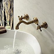 Antique Inspired Bathroom Faucet (Polished Brass Finish)