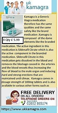 Kamagra dissolved in blood and removes the blockage caused the arteries