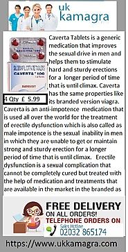Caverta Tablets medications are meant only for men suffering impotence