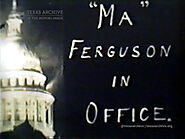 Miriam "Ma" Ferguson In Office - Home Movie Clip (1920's)