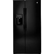 GE GSE25HGHBB 25.4 Cu. Ft. Black Side-By-Side Refrigerator - Energy Star