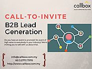 Call-To-Invite B2B Lead Generation