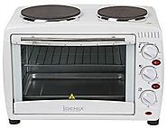 IGENIX IG7126 MINI OVEN AND GRILL WITH DOUBLE HOTPLATES 26 L – 220 VOLTS NOT FOR USA