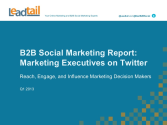 [NEW INSIGHTS] How Are Marketers Using Twitter?