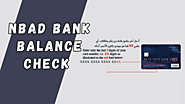 NBAD Bank Balance Check