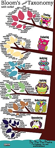 Bloom’s revised Taxonomy with verbs!
