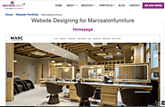 Website Designing for Marc salon furniture Gurgaon India