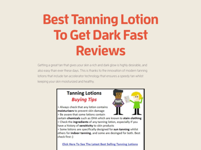 Best Tanning Lotion To Get Dark Fast Reviews A Listly List