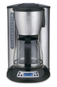 Waring CMS120 Professional 12 Cup Programmable Coffeemaker, Black and Stainless Steel