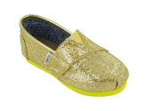 TOMS Infants TOMS TINY CLASSICS CANARY GLITTER CASUAL SHOES