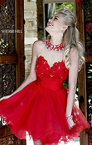 Beaded Sweetheart Neck Keyhole Discount Red Pleated Short Lace Homecoming Dresses