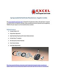 Spring loaded fail safe brake manufacturer