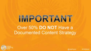 Content Marketing World 2013: the lack of a content strategy