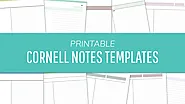 Cornell Notes Templates