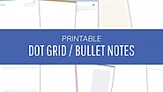 Bullet & Aesthetic Note Pages