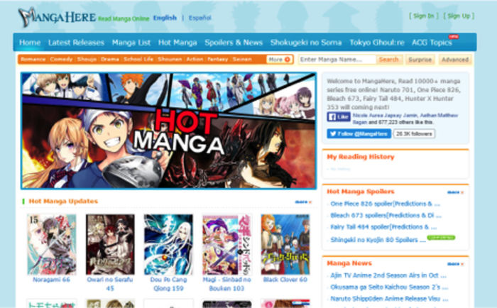 Top 10 Best Manga Websites Read manga Online Free A List