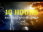 10 HOURS Rainfall Gentle Rolling Thunder | Rain on canvas tent top | Quality Background Nature Music