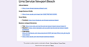 Limo Service Newport Beach