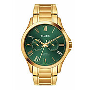 Timex Full Roman Green Dial Men's Analog Astrological Watch - TW000X14 – Sai Creations Watches