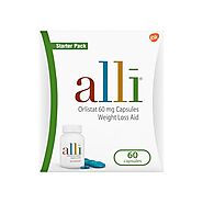 alli Diet Weight Loss Supplement Pills, Orlistat 60mg Capsules Starter Pack, Non prescription weight loss aid, 60 cou...