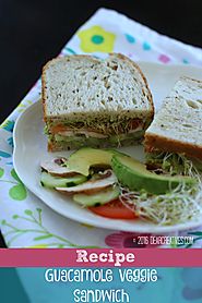 Sandwich Ideas: Guacamole Veggie Sandwich