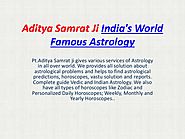 World famous Astrologer Aditya samrat ji