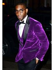 Mens Purple Velvet Blazer For sophisticated And Elegant Look