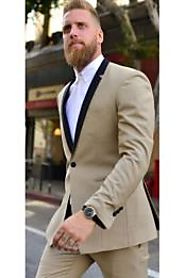 Buy Beige Tuxedo For A Sophisticated Style