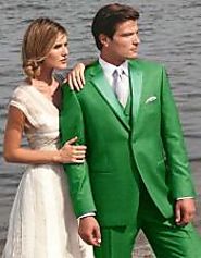 Create A Fashion Statement With Green Tuxedo