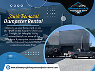 Junk Removal Dumpster Rental