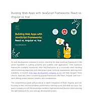 Building Web Apps with JavaScript Frameworks_ React vs. Angular vs. Vue | Pearltrees